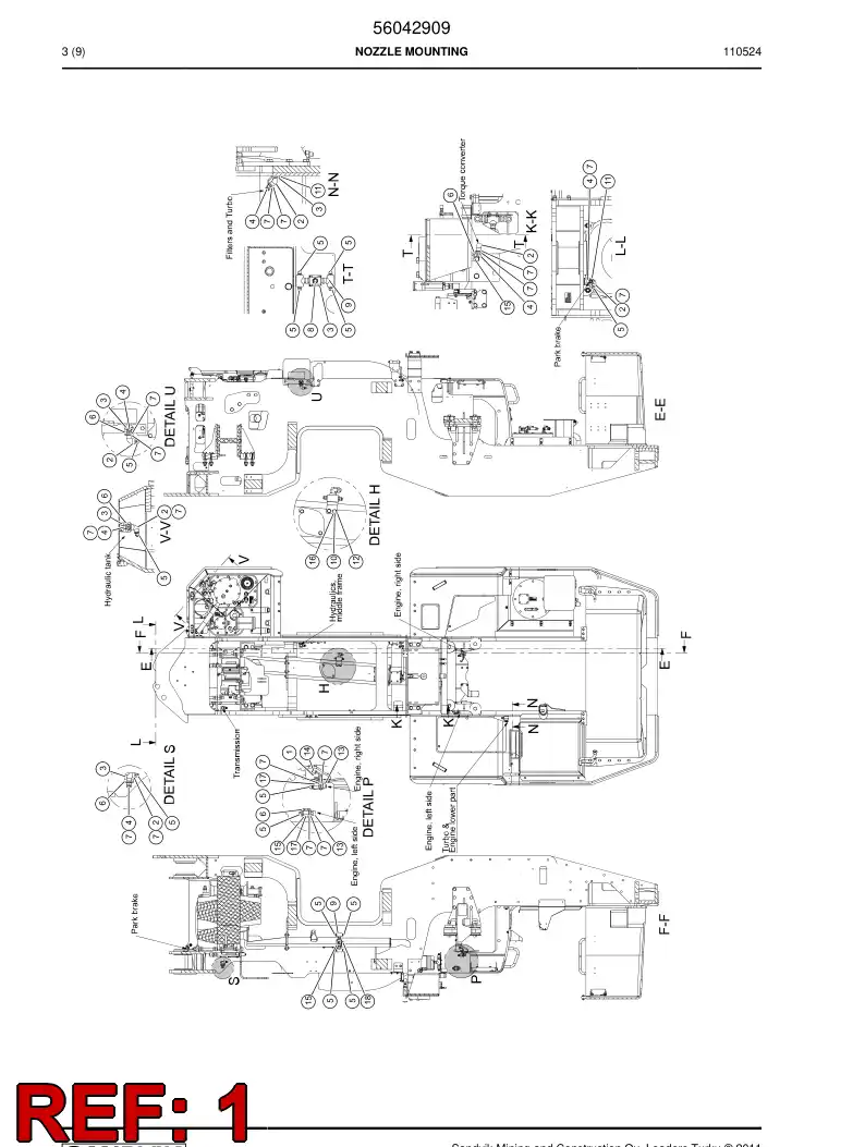56027055 560 270 55 Clip - Sandvik Technical Drawing