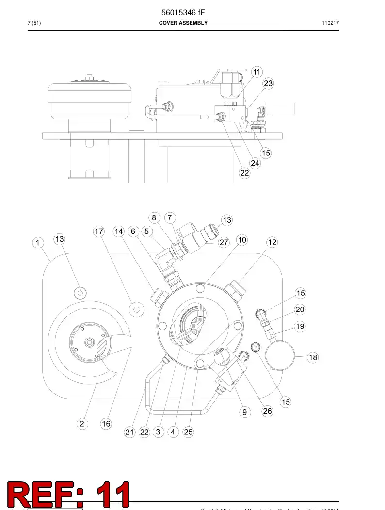 56027064 560 270 64 Indicator - Sandvik Technical Drawing