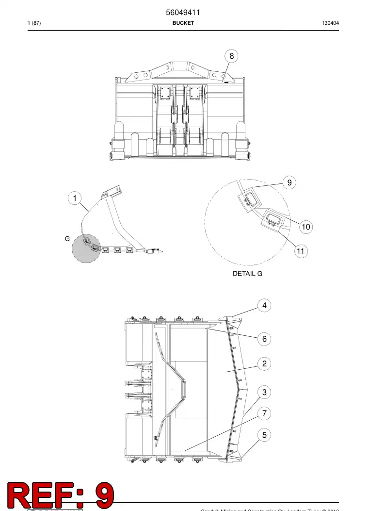 56027089 560 270 89 Plate - Sandvik Technical Drawing