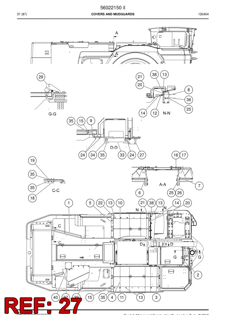 56027143 560 271 43 Plate - Sandvik Technical Drawing