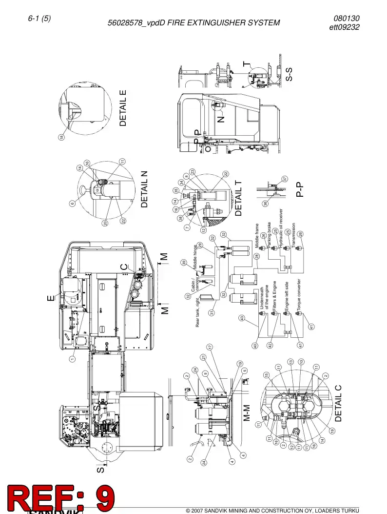 56027163 560 271 63 Bracket - Sandvik Technical Drawing