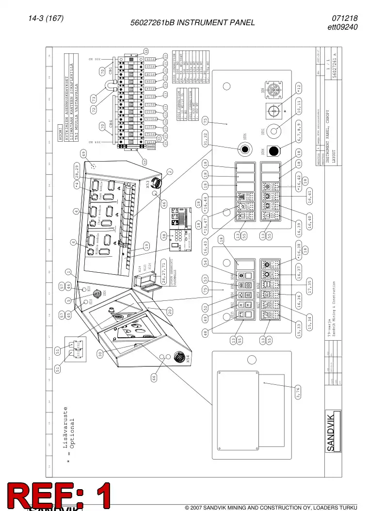 56027261b 560 272 61b INSTRUMENT PRING - Sandvik Technical Drawing