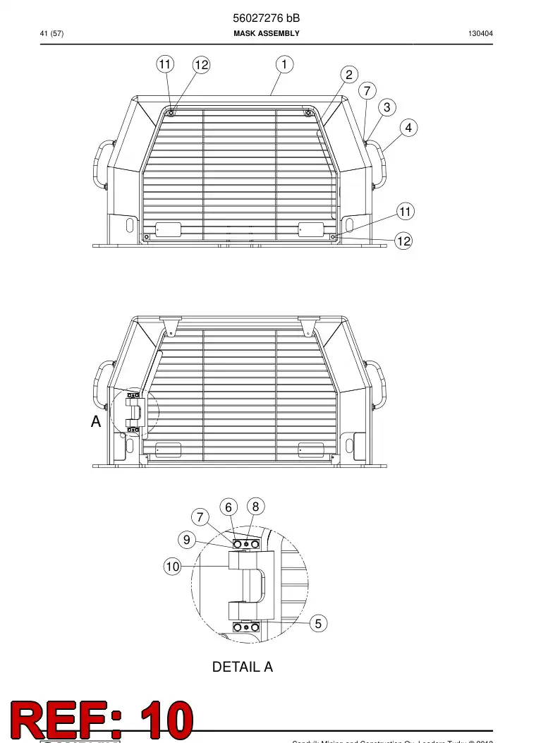 56027293 560 272 93 Hinge - Sandvik Technical Drawing