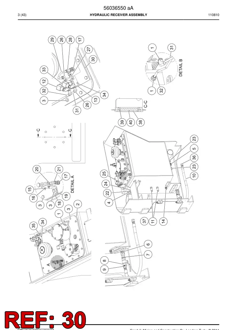 56027520 560 275 20 Plate - Sandvik Technical Drawing