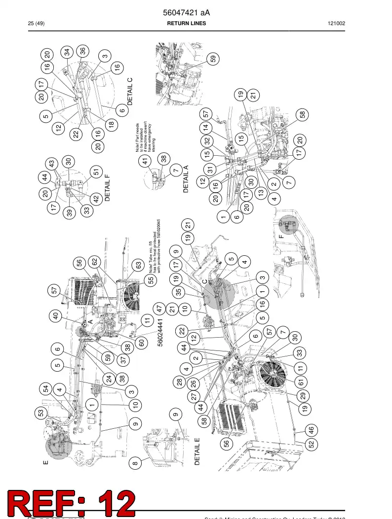 56027708 560 277 08 Pipe - Sandvik Technical Drawing