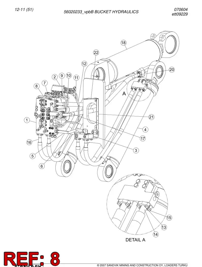 56028129 560 281 29 PIPE - Sandvik Technical Drawing