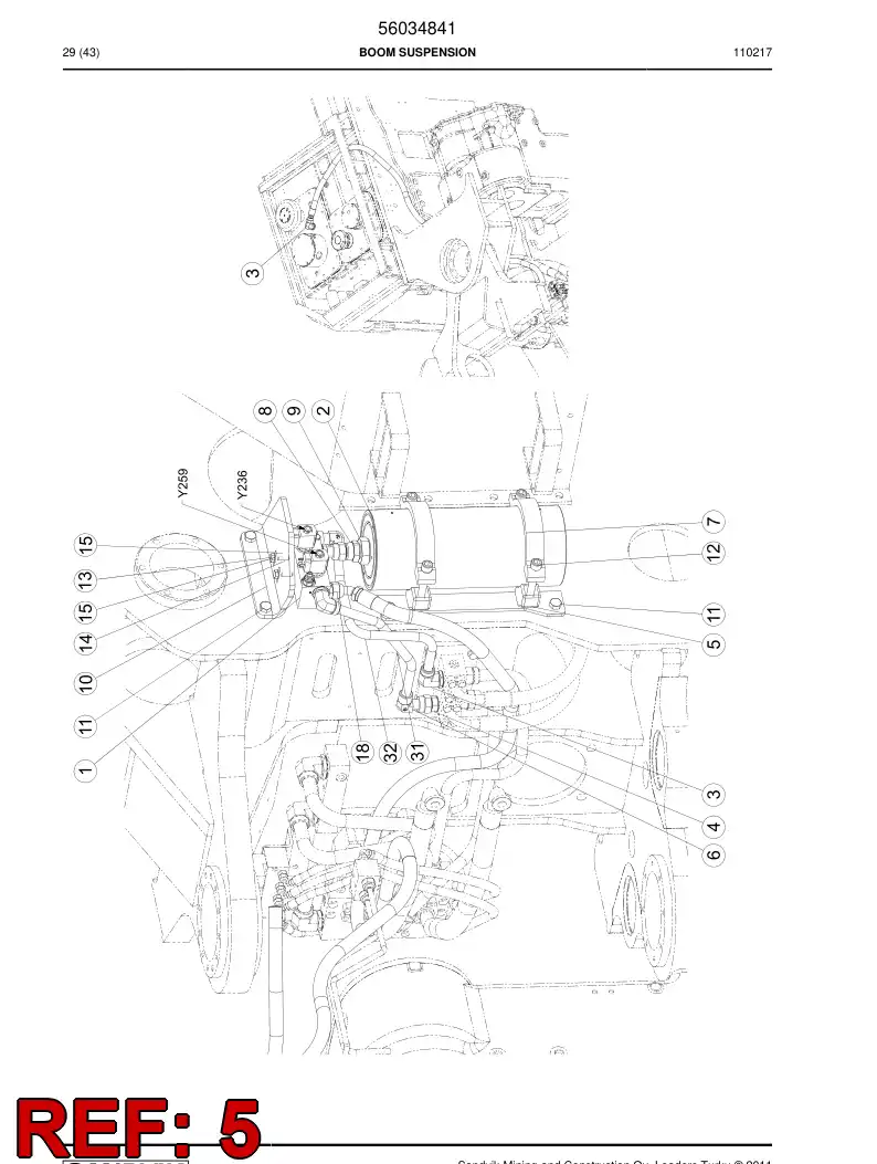 56028300 560 283 00 Supporting block - Sandvik Technical Drawing