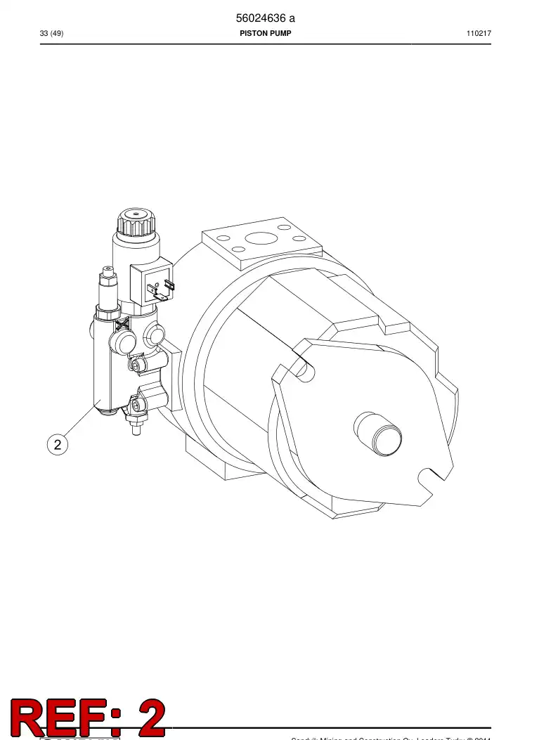 56028311 560 283 11 Coil - Sandvik Technical Drawing