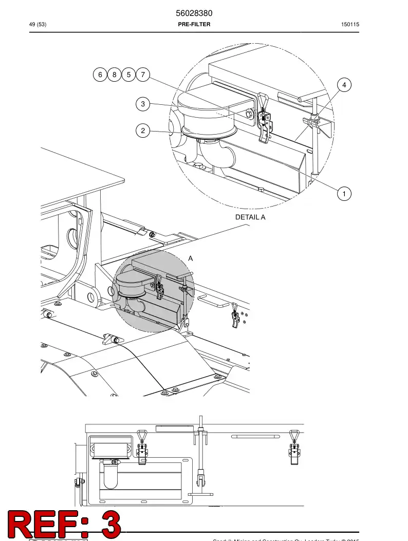 56028387 560 283 87 Guard - Sandvik Technical Drawing