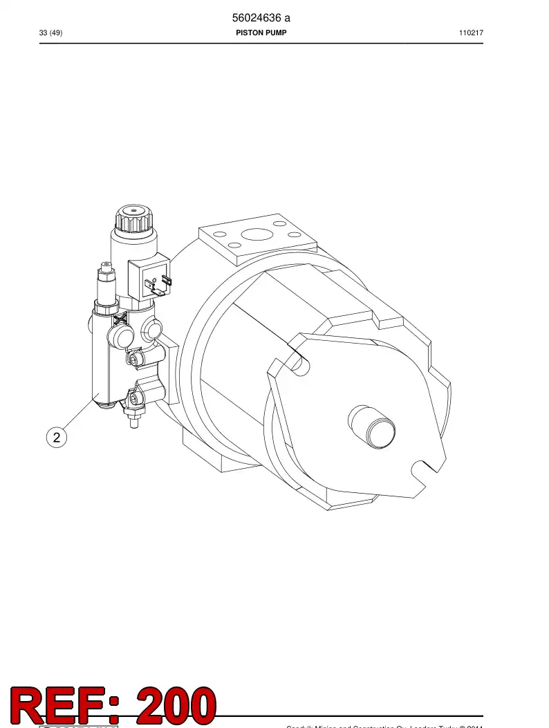 56028534 560 285 34 Seal kit - Sandvik Technical Drawing