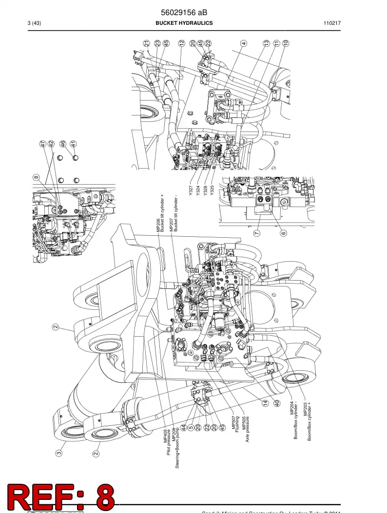 56028865 560 288 65 Plate - Sandvik Technical Drawing