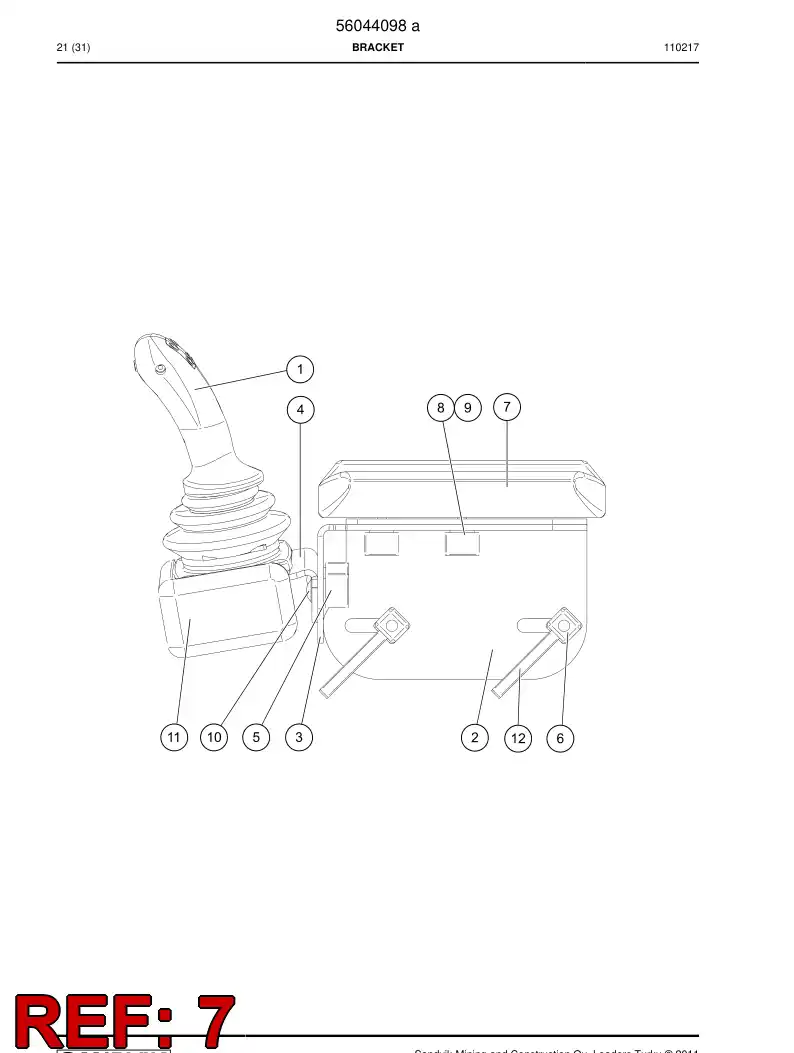 56028872 560 288 72 Pad - Sandvik Technical Drawing