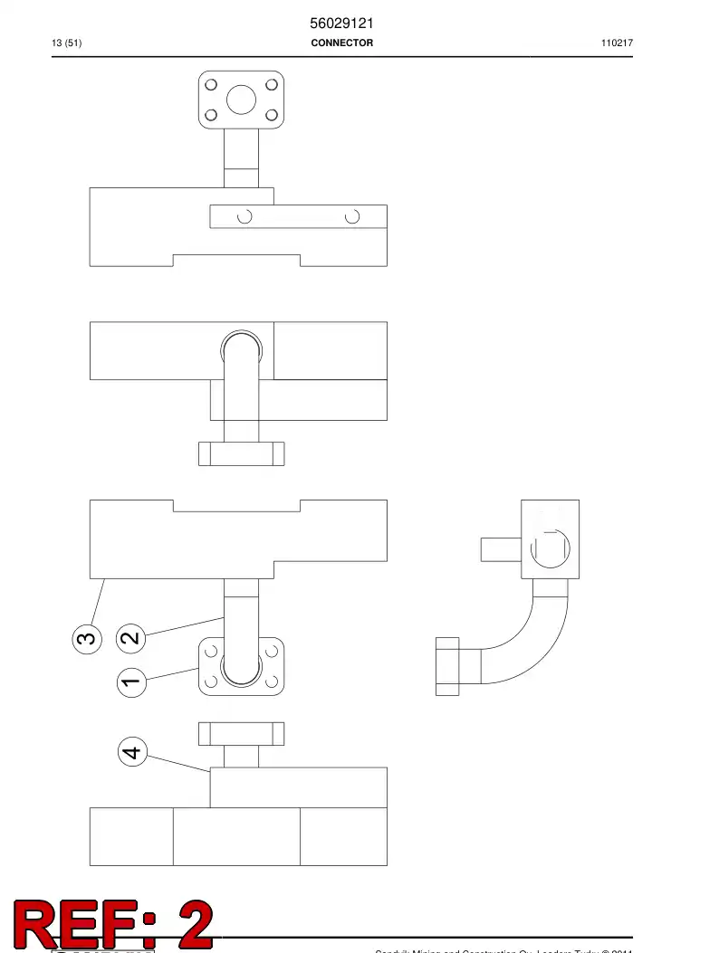 56029114 560 291 14 Pipe - Sandvik Technical Drawing