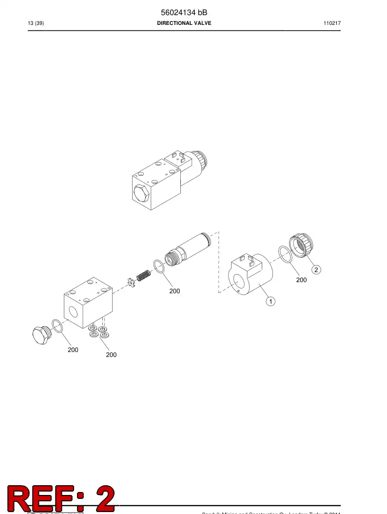 56030297 560 302 97 Nut - Sandvik Technical Drawing