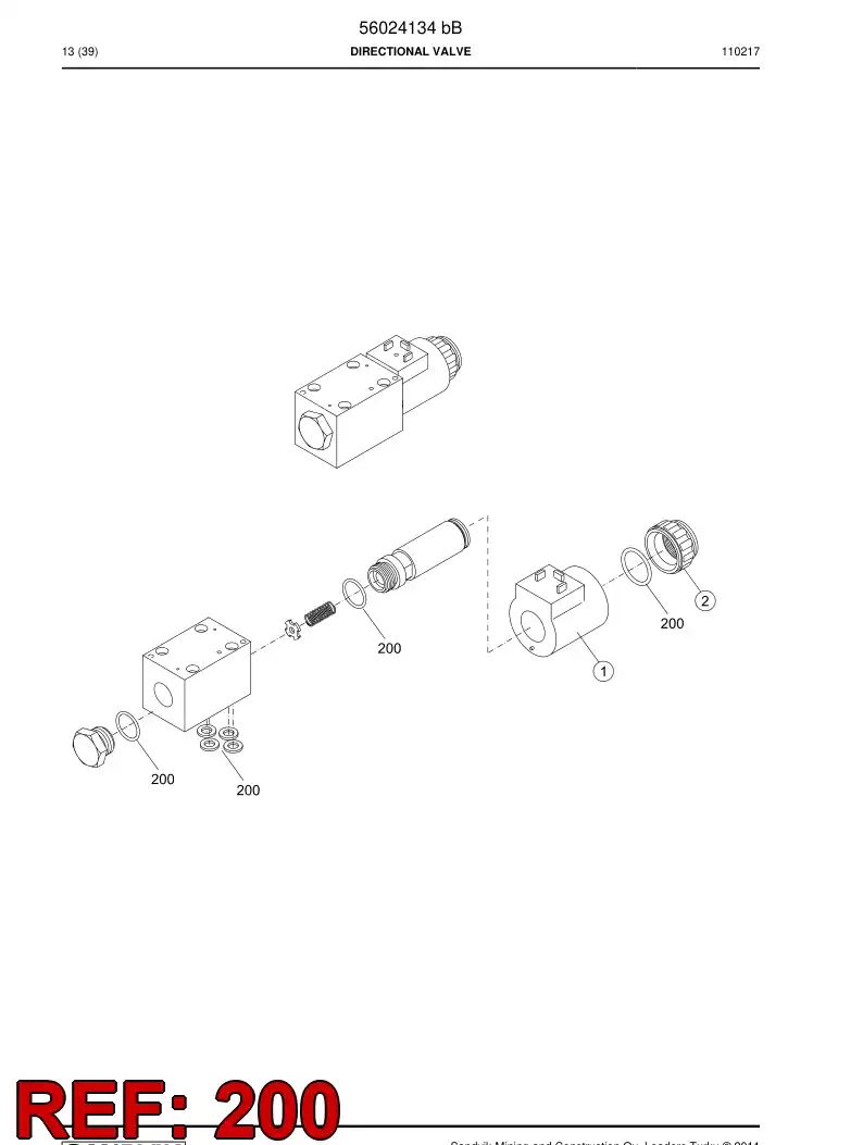 56030298 560 302 98 Seal kit - Sandvik Technical Drawing