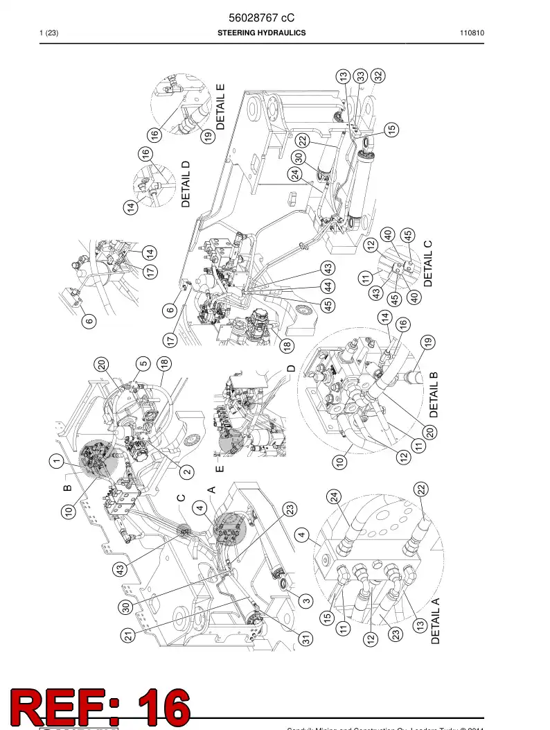 56030490 560 304 90 Pipe - Sandvik Technical Drawing