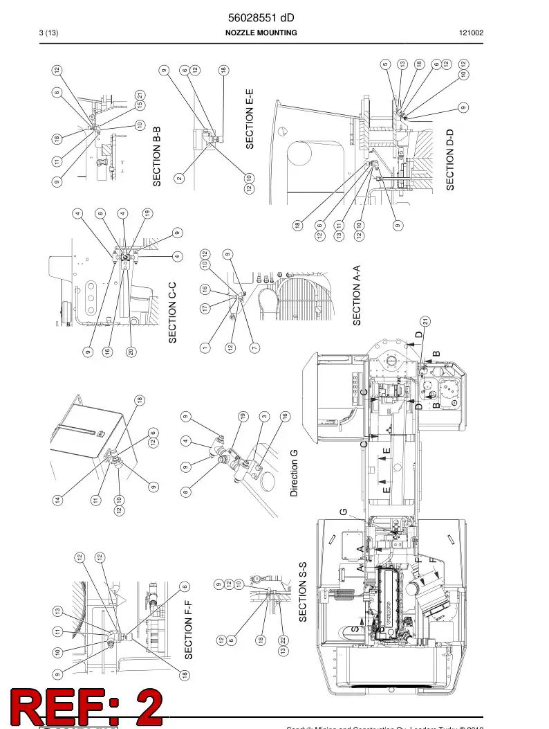 56030875 560 308 75 Supporting block - Sandvik Technical Drawing