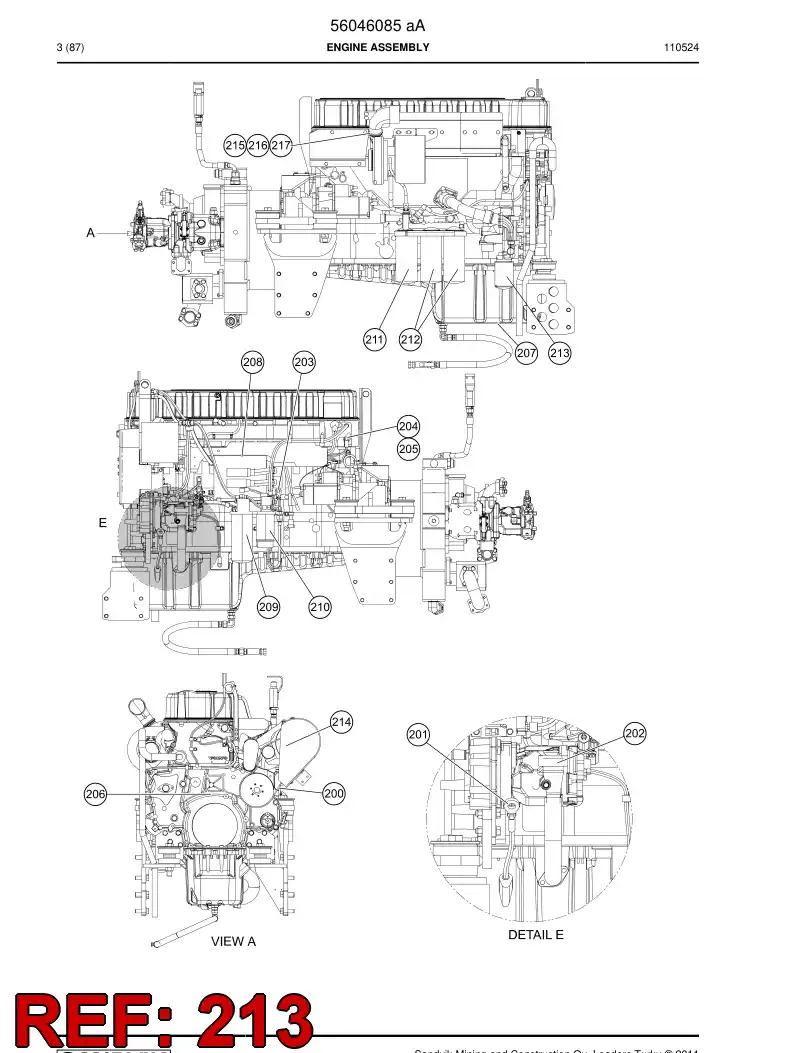 56031370 560 313 70 Filter - Sandvik Technical Drawing
