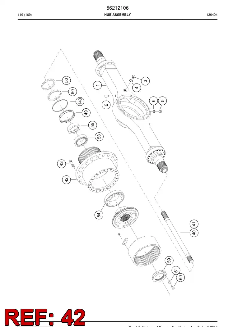 56031527 560 315 27 Hub - Sandvik Technical Drawing