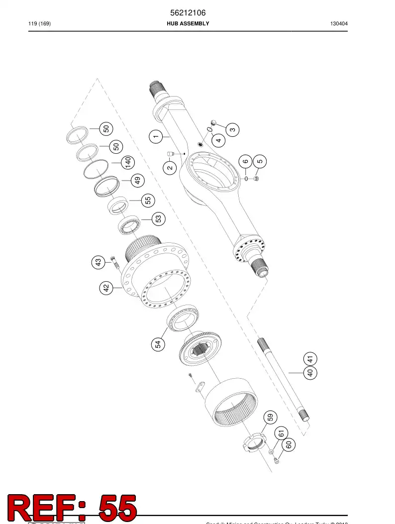 56031538 560 315 38 Ring - Sandvik Technical Drawing