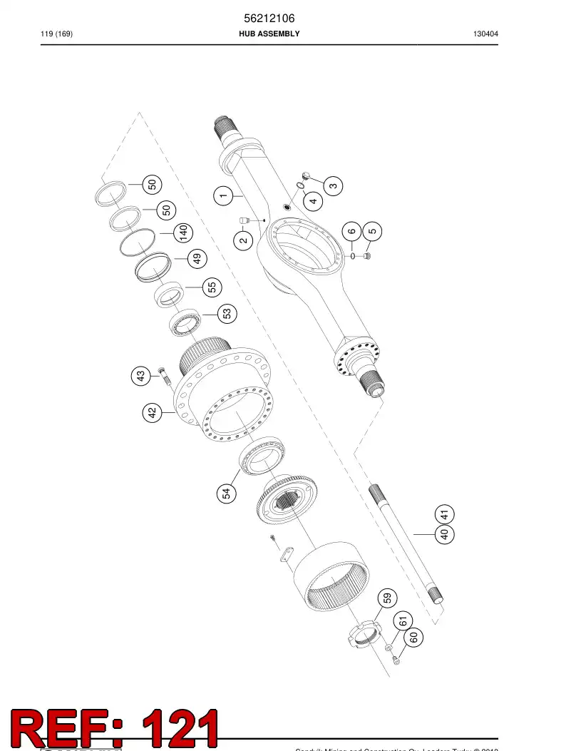56031542 560 315 42 Ring - Sandvik Technical Drawing