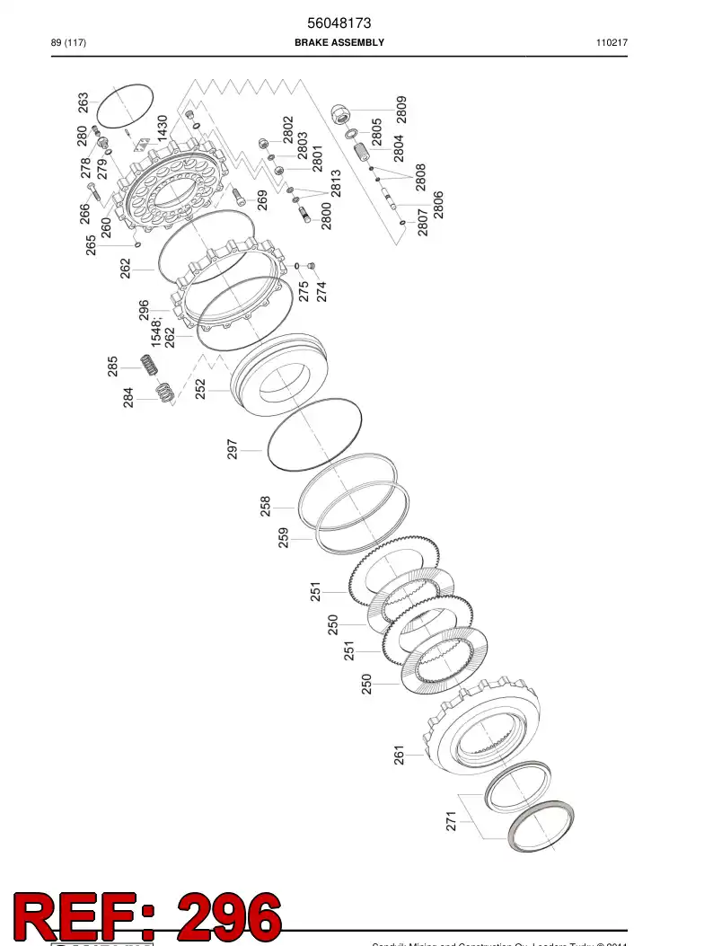 56031555 560 315 55 Spacer - Sandvik Technical Drawing