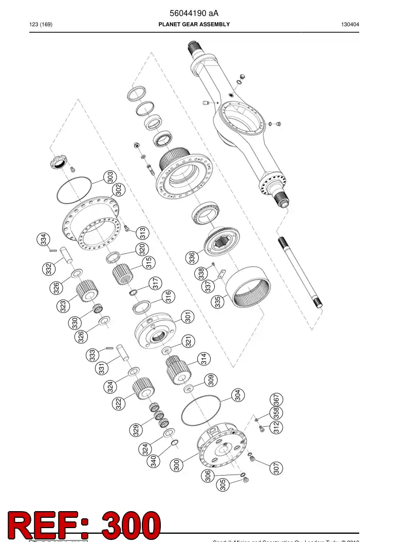 56031560 560 315 60 Housing - Sandvik Technical Drawing