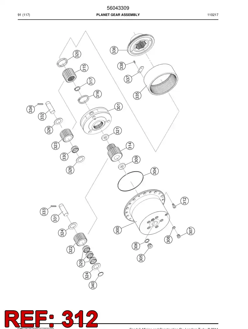 56031571 560 315 71 Screw - Sandvik Technical Drawing