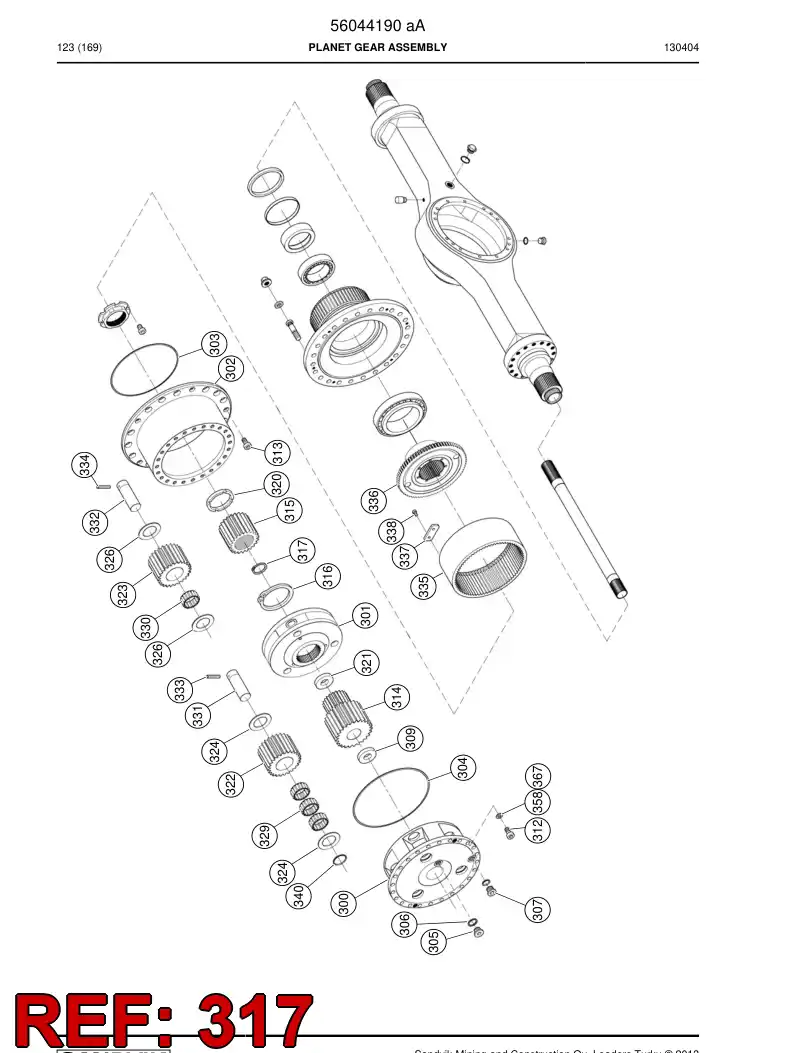 56031576 560 315 76 Circlip - Sandvik Technical Drawing