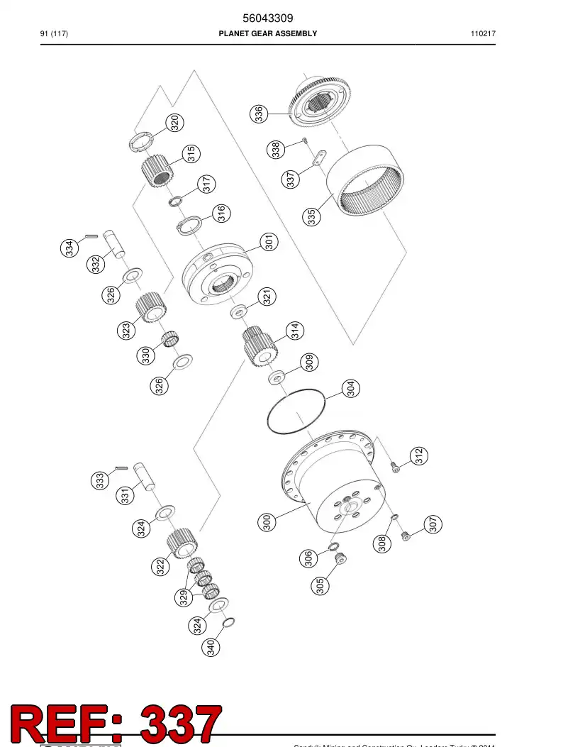 56031607 560 316 07 Stopper - Sandvik Technical Drawing