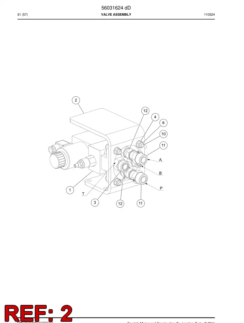 56031625 560 316 25 Supporting block - Sandvik Technical Drawing