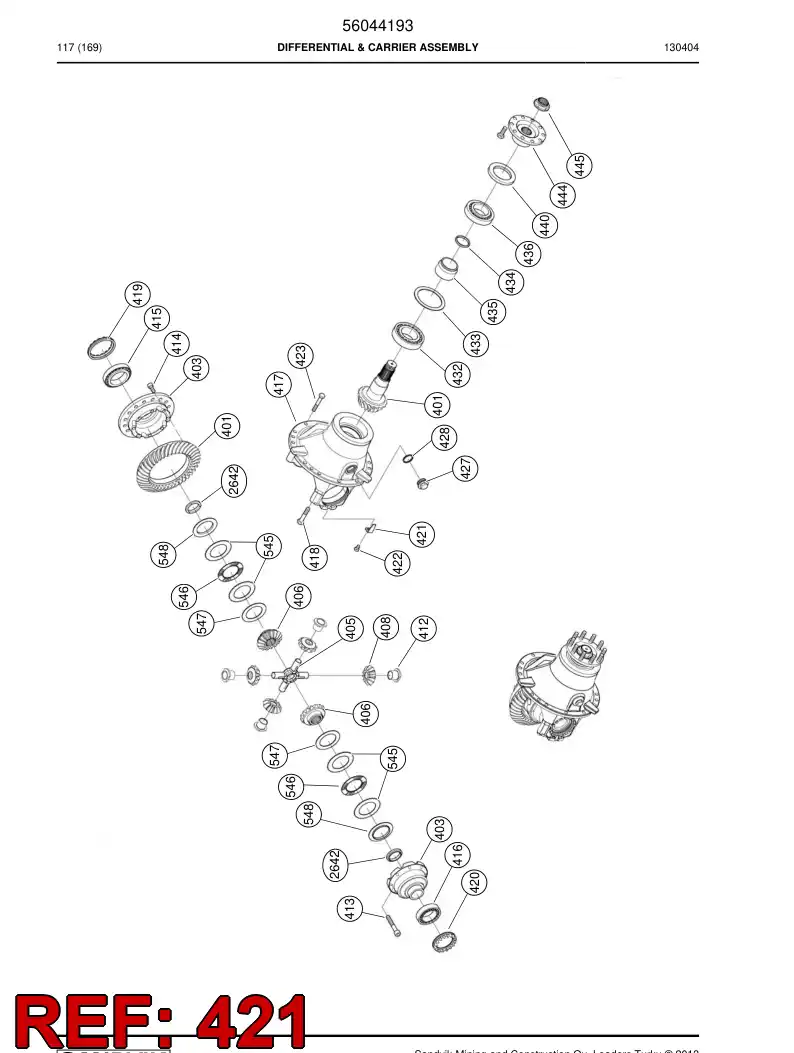 56031744 560 317 44 Lock piece - Sandvik Technical Drawing