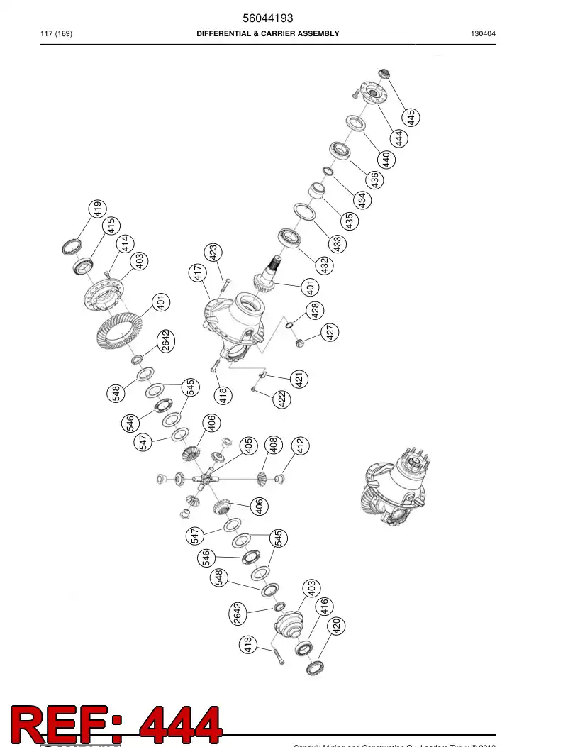 56031751 560 317 51 Flange - Sandvik Technical Drawing