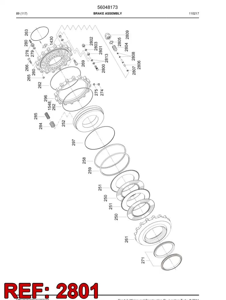 56031765 560 317 65 Nut - Sandvik Technical Drawing