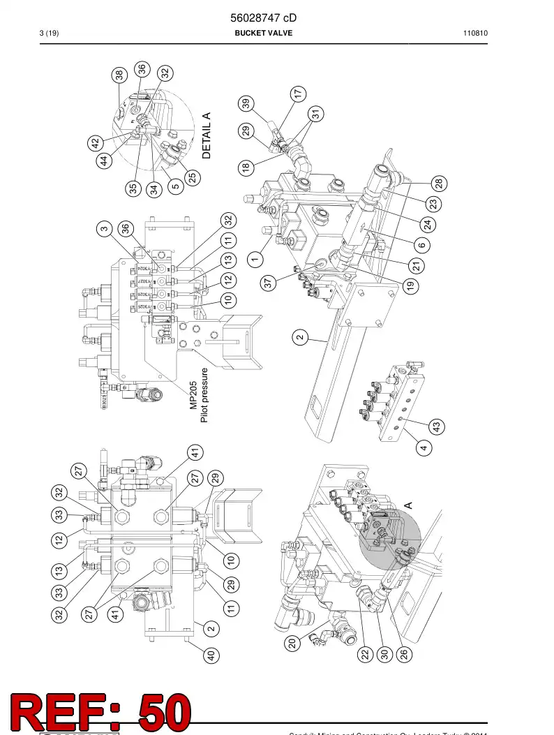 56031825 560 318 25 WIRING HARNESS - Sandvik Technical Drawing