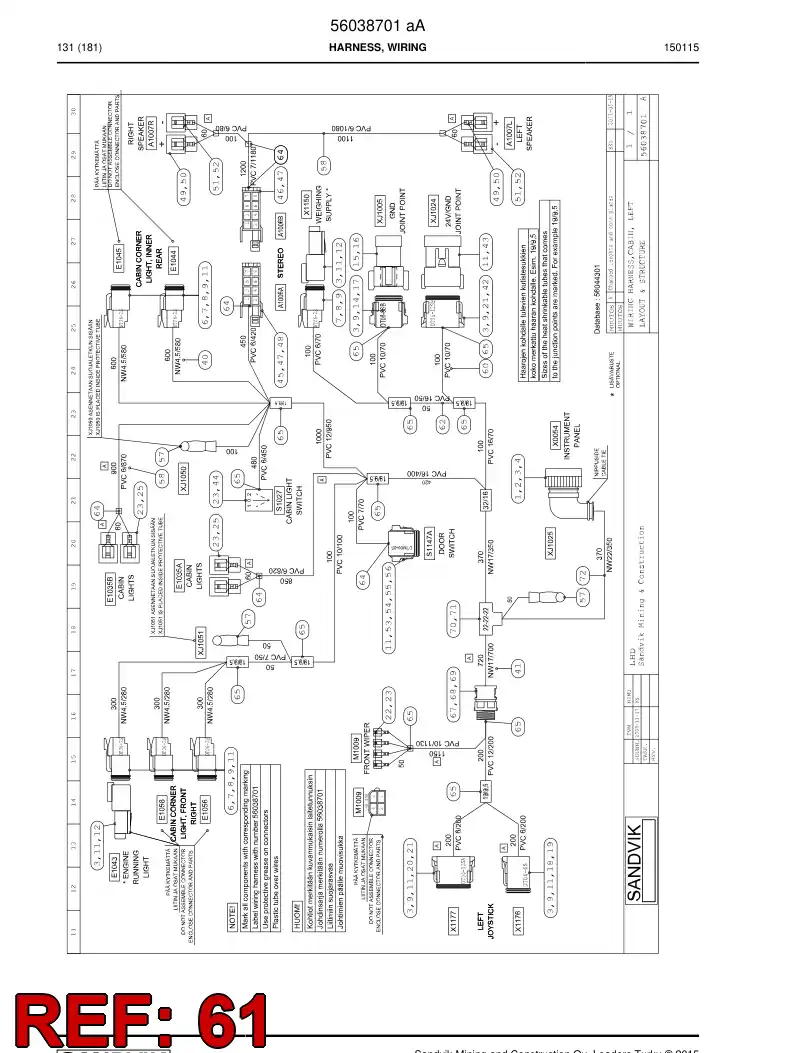 56031951 560 319 51 Conduits for wire - Sandvik Technical Drawing
