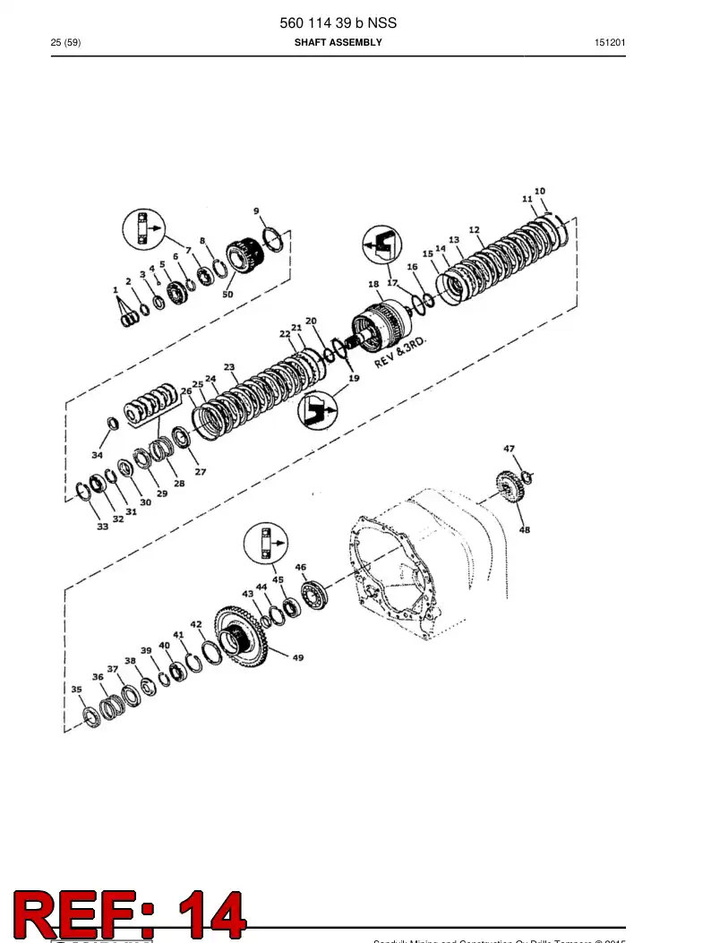 56032477 560 324 77 PISTON Assembly - Sandvik Technical Drawing