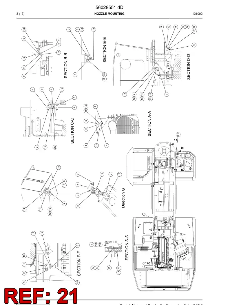 56032537 560 325 37 Bushing - Sandvik Technical Drawing