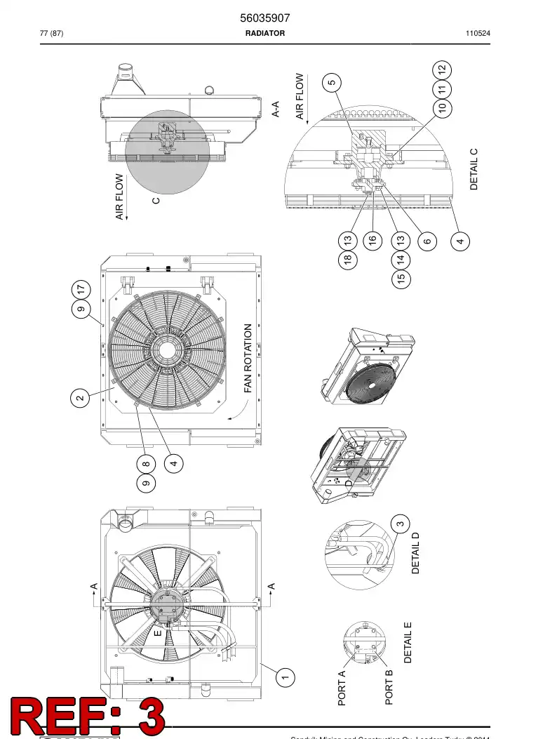 56032959 560 329 59 Strap - Sandvik Technical Drawing
