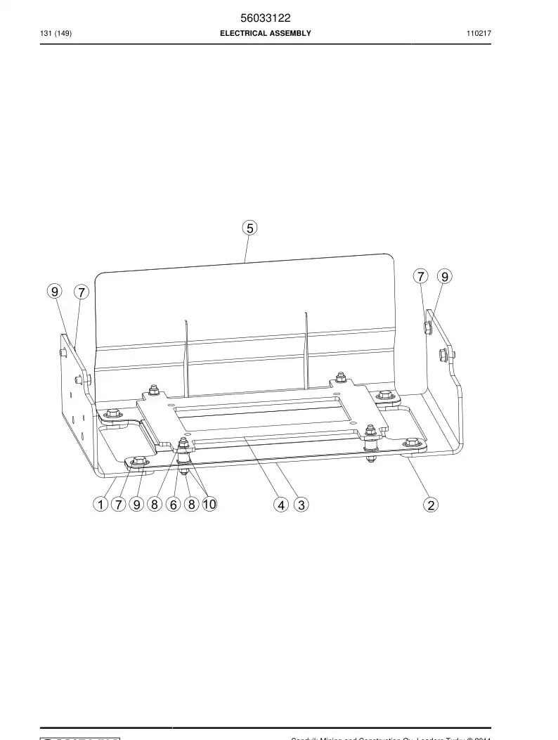 56033122 560 331 22 ELECTRICAL ASSEMBLY - Sandvik Technical Drawing