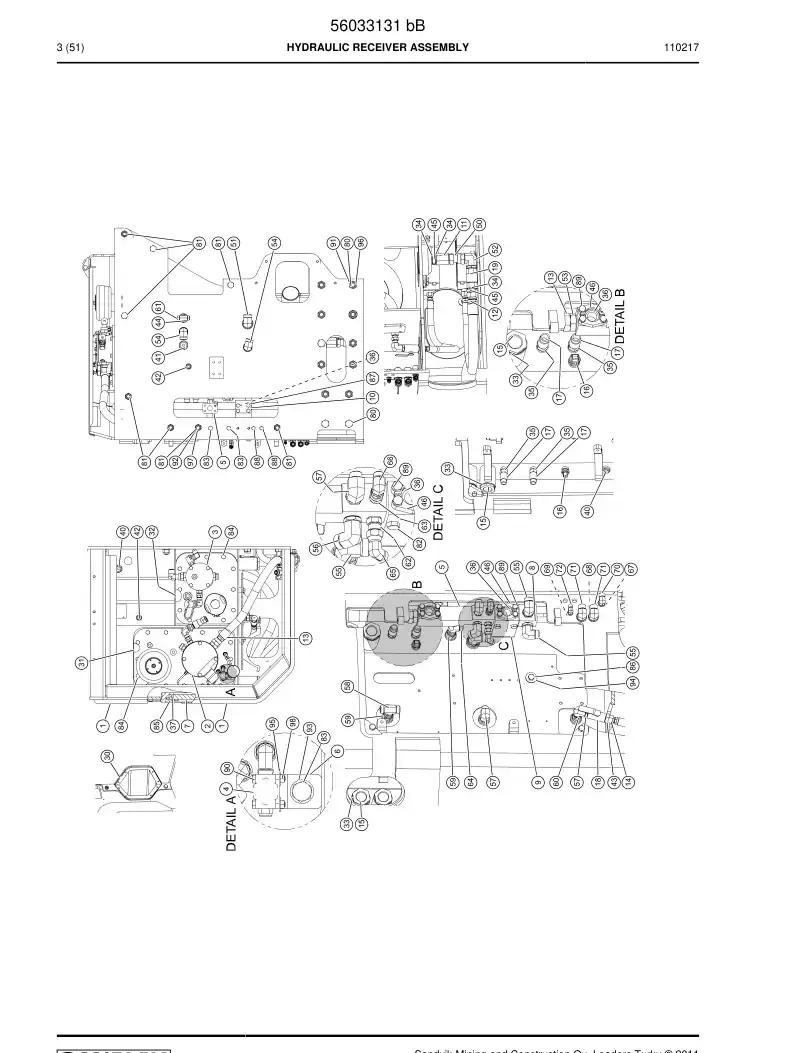 56033131f 560 331 31f Hydraulic Tank Assembly - Sandvik Technical Drawing