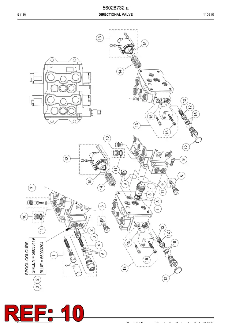56033216 560 332 16 Plug - Sandvik Technical Drawing