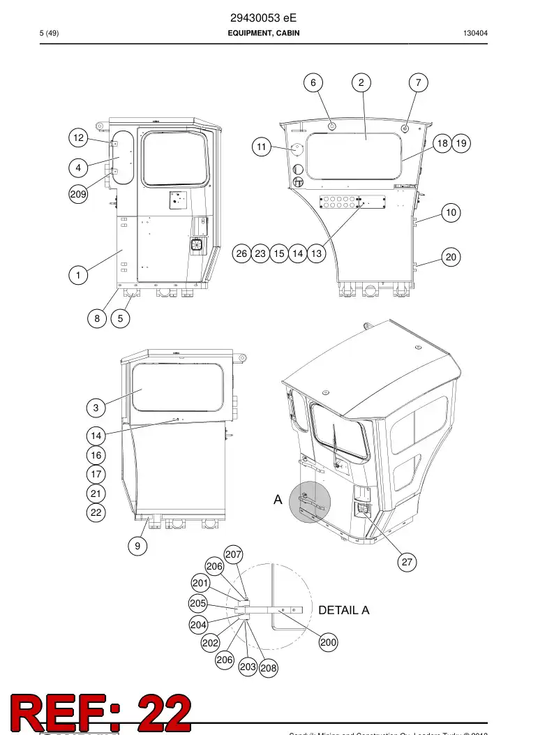 56034065 560 340 65 Bushing - Sandvik Technical Drawing