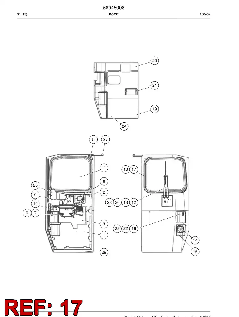 56034077 560 340 77 Seal - Sandvik Technical Drawing