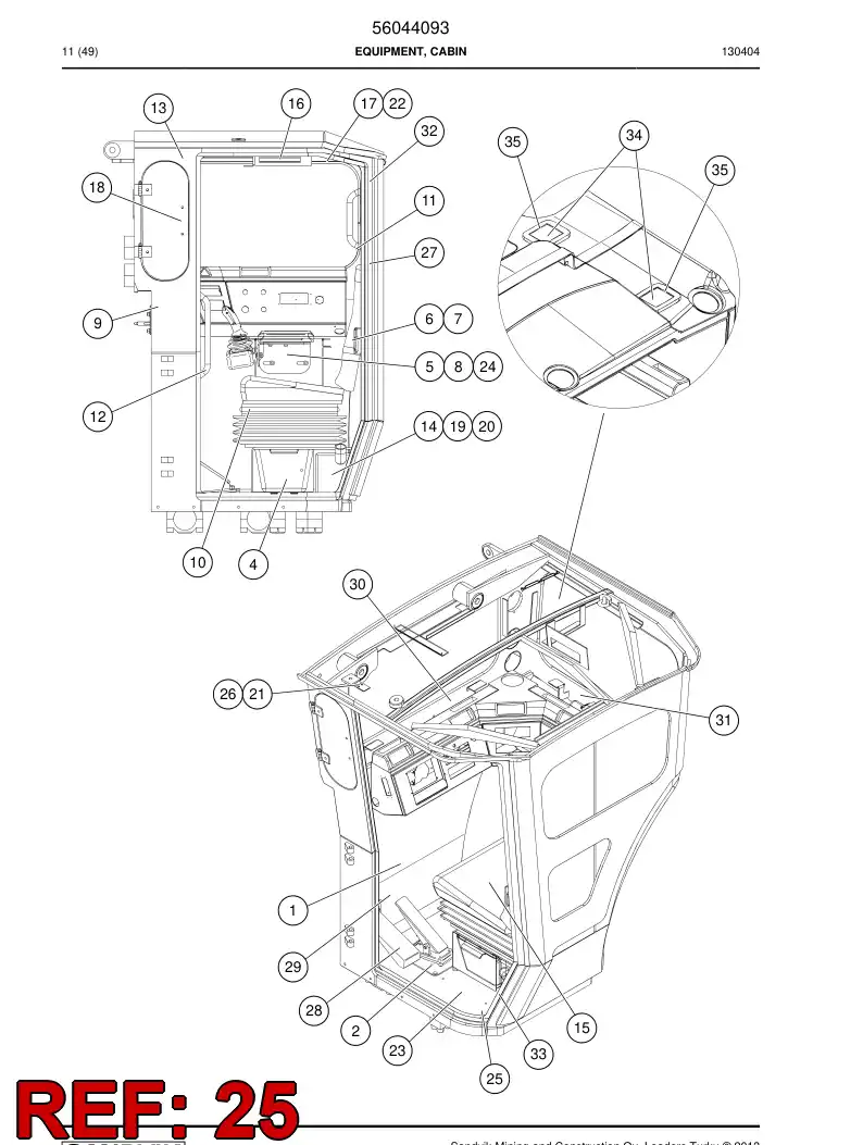 56034088 560 340 88 Insulation And Lining - Sandvik Technical Drawing