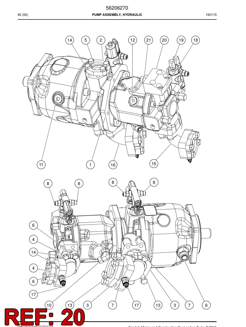 56034365 560 343 65 Connector - Sandvik Technical Drawing