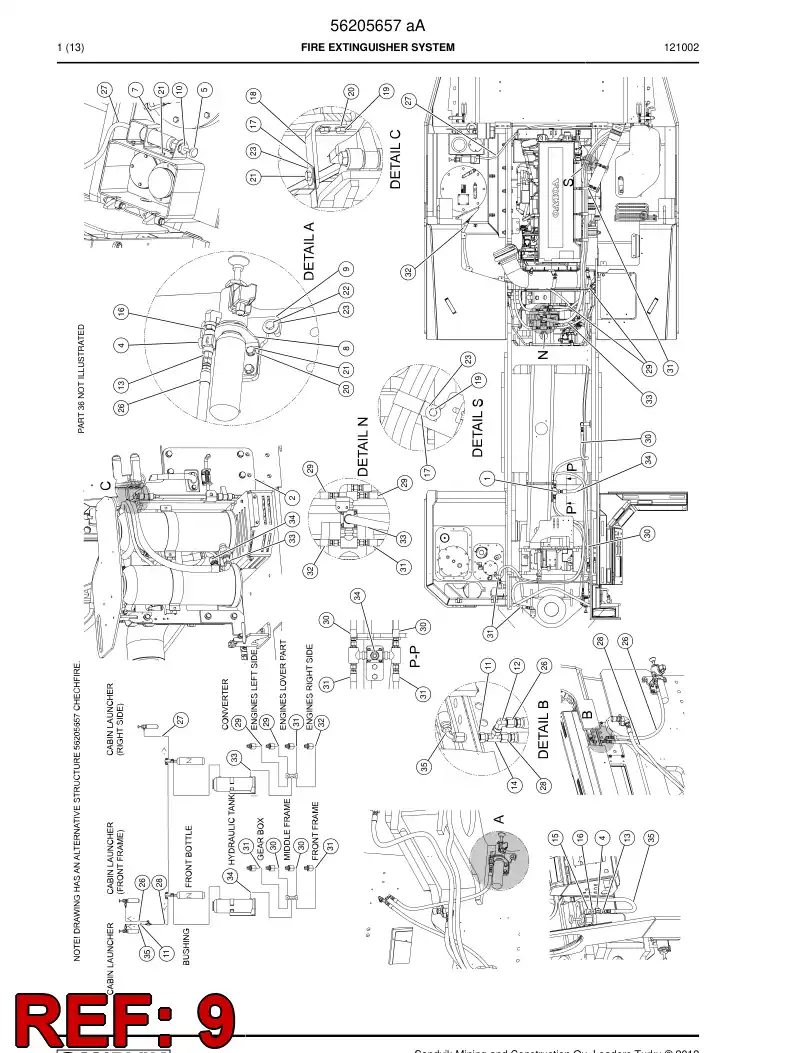 56034407 560 344 07 Mounting plate - Sandvik Technical Drawing