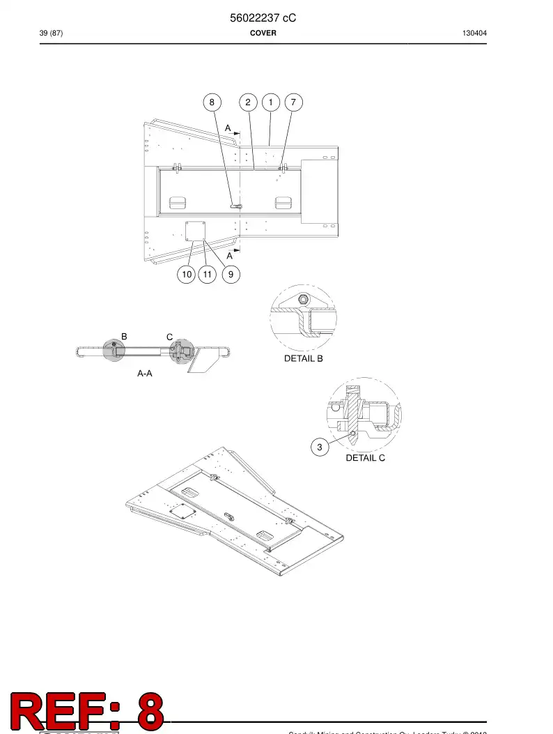 56034624 560 346 24 Pin, Locking - Sandvik Technical Drawing