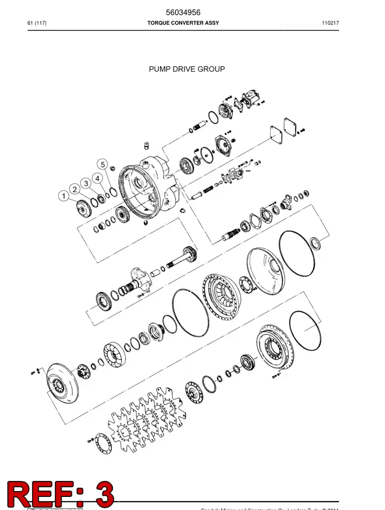 56034955 560 349 55 Bearing, Ball - Sandvik Technical Drawing
