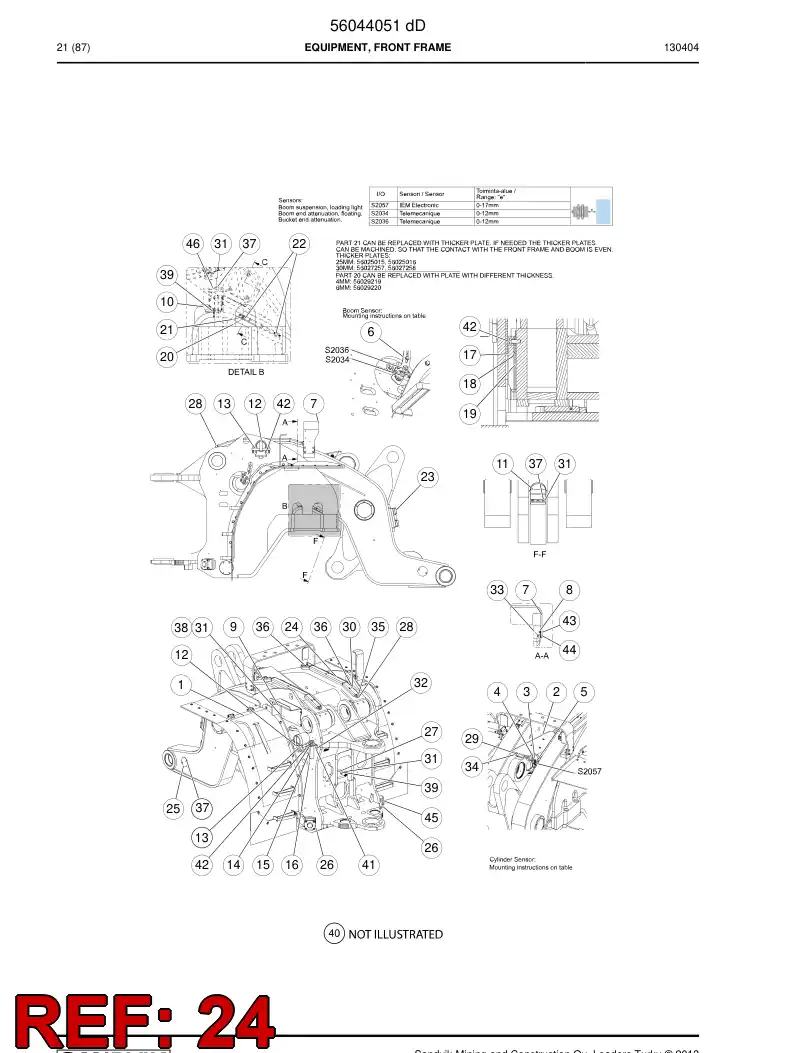 56035108 560 351 08 Cover - Sandvik Technical Drawing